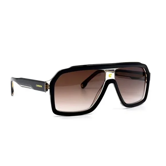 BRAND NEW CARRERA 1053/S BLACK BROWN GRADIENT AUTHENTIC SUNGLASSES - Picture 4 of 10